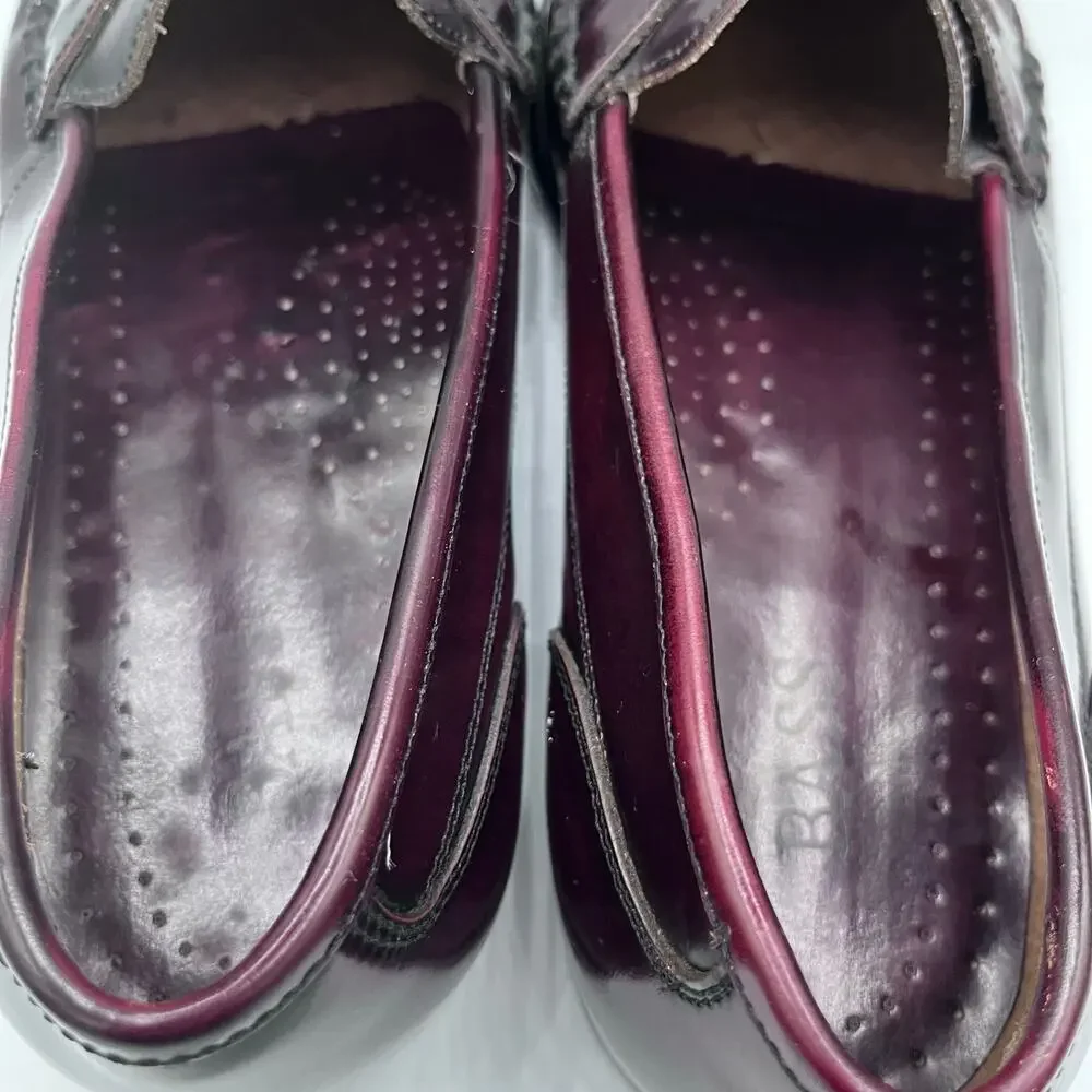 G.H. Bass Jeffrey Tassel Loafers 10.5 Wide Dark Brown Kiltie Leather Dress Shoes